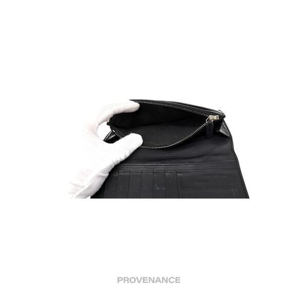 🔴 Saint Laurent Paris SLP Long Wallet - Black Croc Leather - Picture 5 of 8